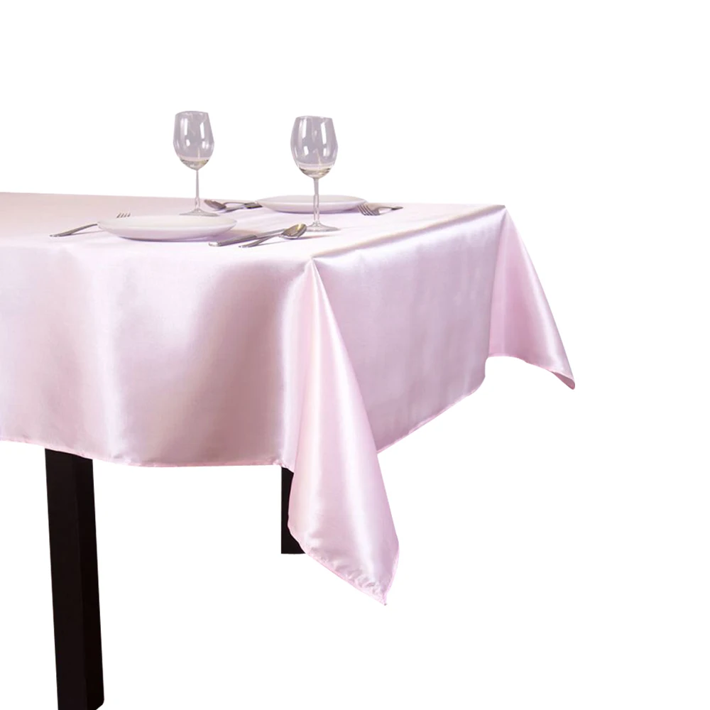 Скатерть 145x320 см белый черный ablecloths прямоугольный атласная Скатерть Свадьба День рождения отель украшение для банкета