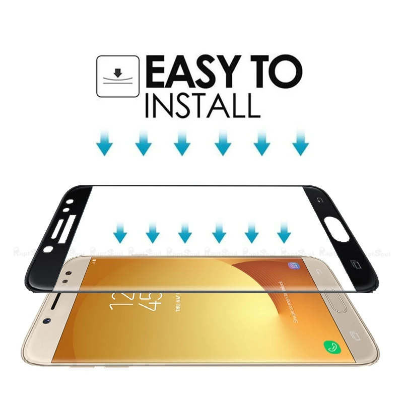 Full Cover Curved Tempered Gl For Samsung Galaxy J7 2017 J720 Full Cover Curved Tempered Gl For Samsung Galaxy J7 2017 J720 Screen Protector Protective Film In Phone Protectors From Cellphones