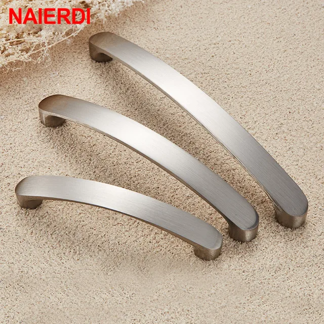 Cheap NAIERDI Cabinet Handles Knobs Aluminum Alloy Door Kitchen Knobs Brushed Cabinet Pulls Drawer Modern Furniture Handle Hardware Cheap NAIERDI Cabinet Handles Knobs Aluminum Alloy Door Kitchen Knobs Brushed Cabinet Pulls Drawer Modern Furniture Handle Hardware