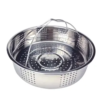 

Kitchen Colander Steamer Stainless Steel Steamer Rice Cooker Fruits Steamer Instant Pot Steam Basket With Metal Handle