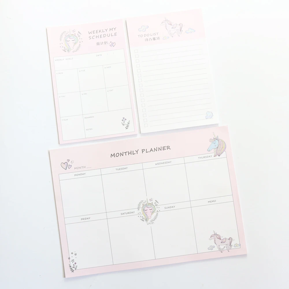 student monthly planner