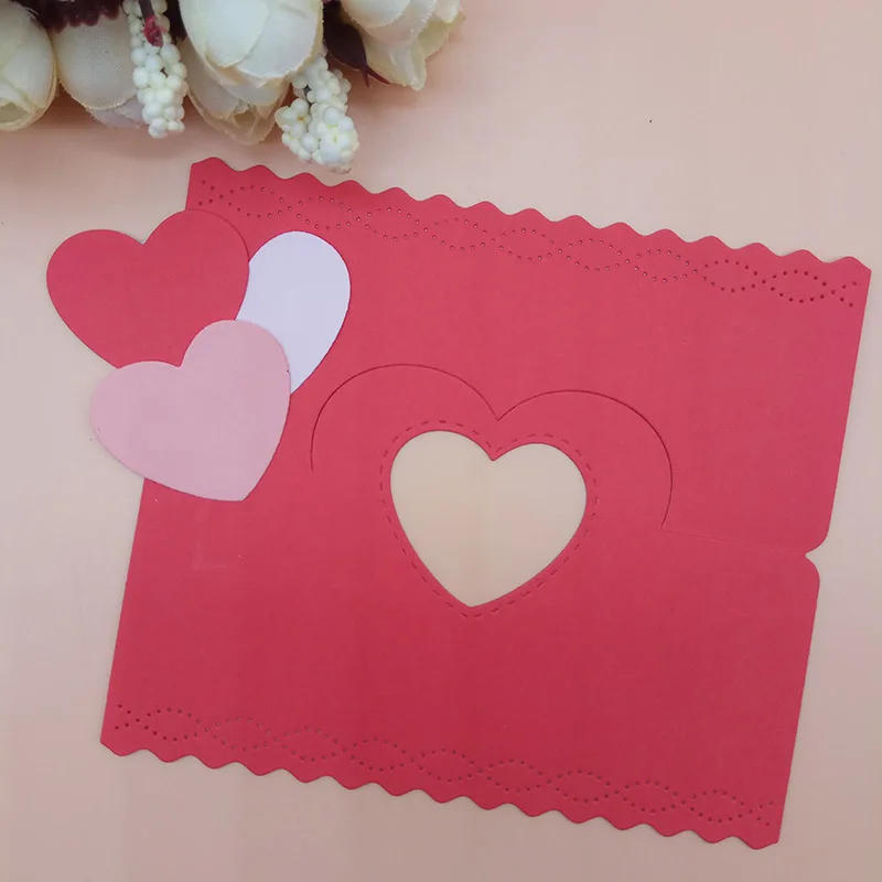 

METAL CUTTING DIES cut 3D heart Wedding Greeting cards scrapbook PAPER CRAFT card album DIE cutter art cutter stencils