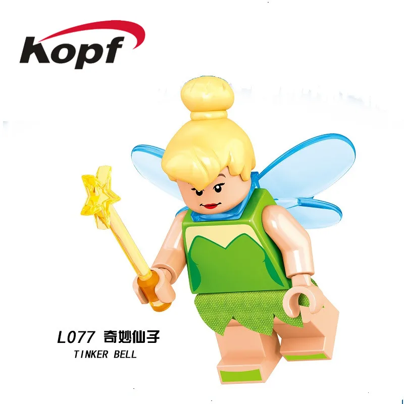 

Single Sale Building Blocks Princess Series Bricks Mini Character Tinker Bell Action Figures Collection Toys For Children L077