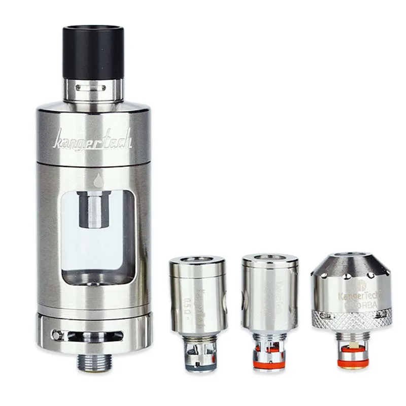 Goede Originele Kanger Protank 4 Geëvolueerd Verstuiver Clearomizer 5ml Luchtstroom Verstelbare Snelheid Stijl RBA Dek met Dual Clapton Coil