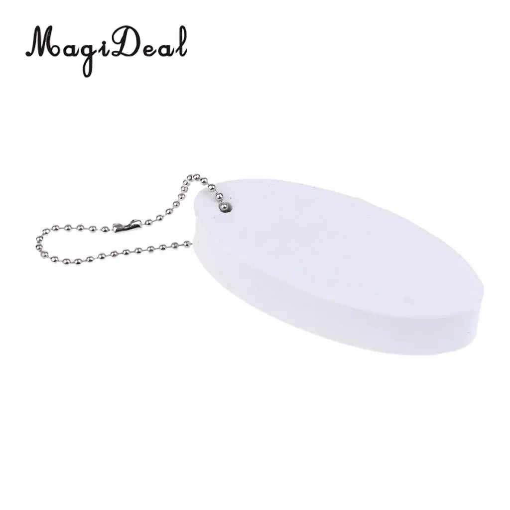 MagiDeal 5 Pieces Marine Outboard Swimming Floating Keyring Sailing Kayak Fishing- Surfboard White