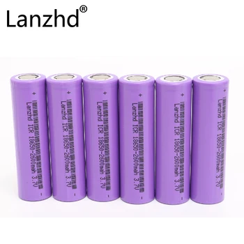 

6PCS 18650 high power 13A 18650 Li-ion 3.7v lithium batteries ICR18650 battery FOR Laptop Toy electronic smoke cell Remote