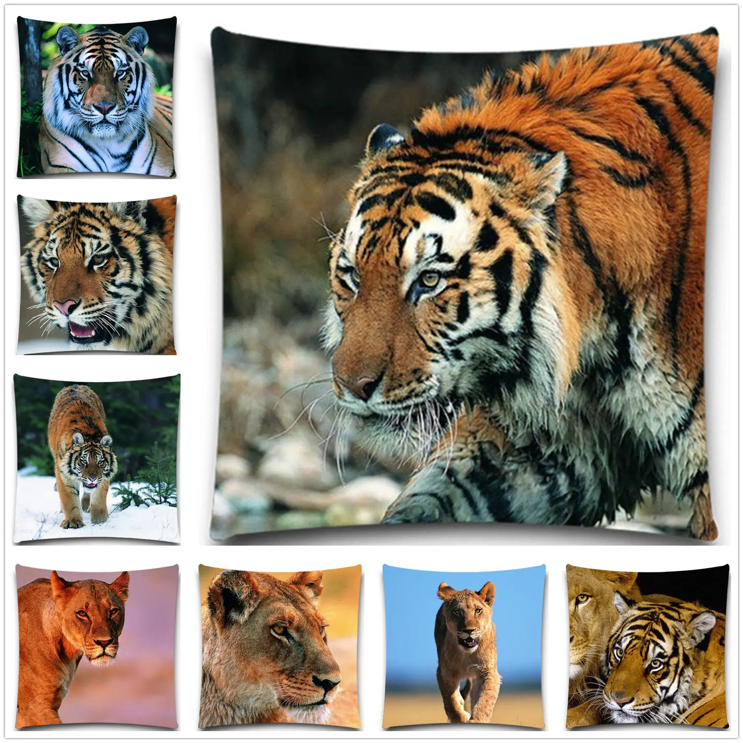 Wholesale 5 size Cotton Polyester Cushion Cover throw pillows covers