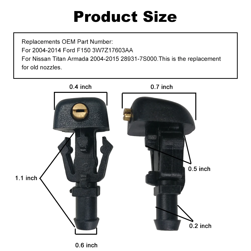 2 шт./компл. для Ford F150 экспедиция 2004-2013 автомобилей стеклоомывателя Форсунка щетки стеклоочистителя Форсунка инжектора DIY спереди окна воды сопла Горячий