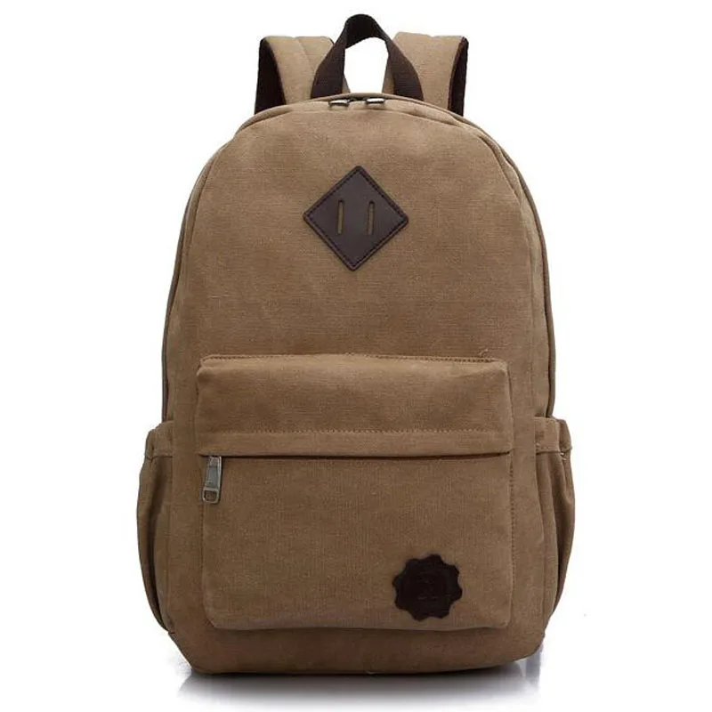 Men Canvas Backpack Fashion School Bag Casual Men's Travel Rucksack Teenage Boys 14 inch Laptop Bags bolsas mochila New XA277H fashion pu leather men quality backpack preppy style man women bolsas mochila school travel bag rucksack laptop bags 150086
