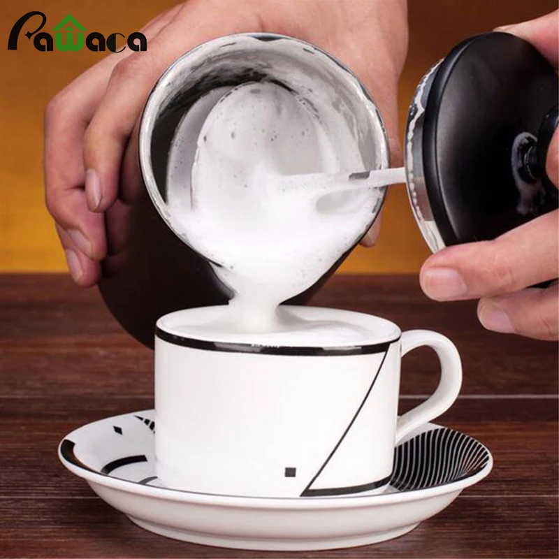 

2017 New Stainless Steel Manual Milk Frother Foamer Rother Cappuccino Coffee Milk Foaming Maker Stirrer Kitchen Accessories