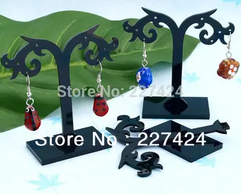 

De Bijoux 30pcs 80mm Black Acrylic Jewelry Holder Display Stand, Fashion Jewelry Display #95138