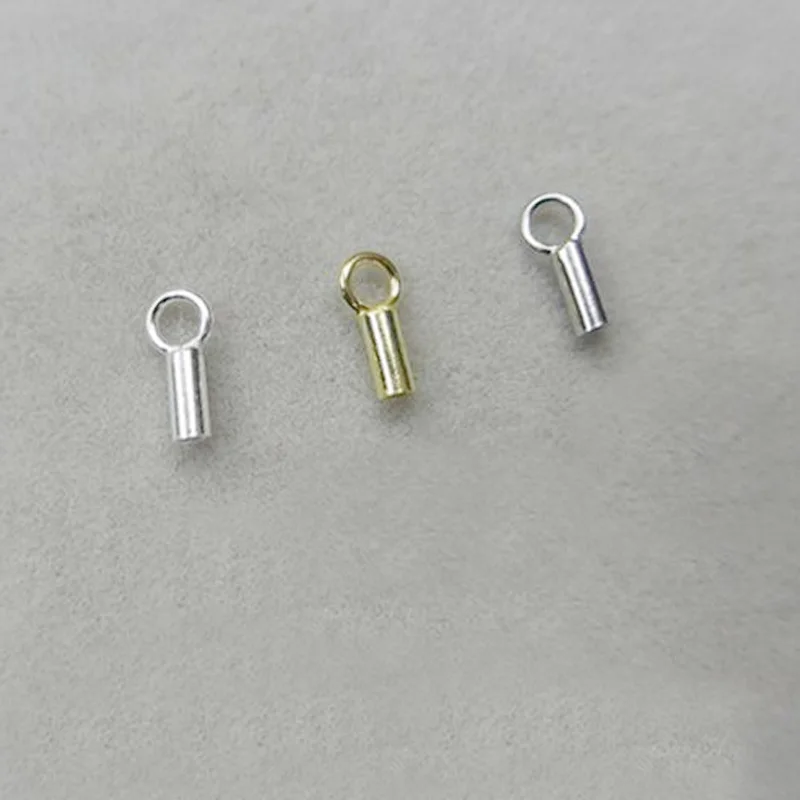 Buy 925 silver cord end clasps silver Leather cord