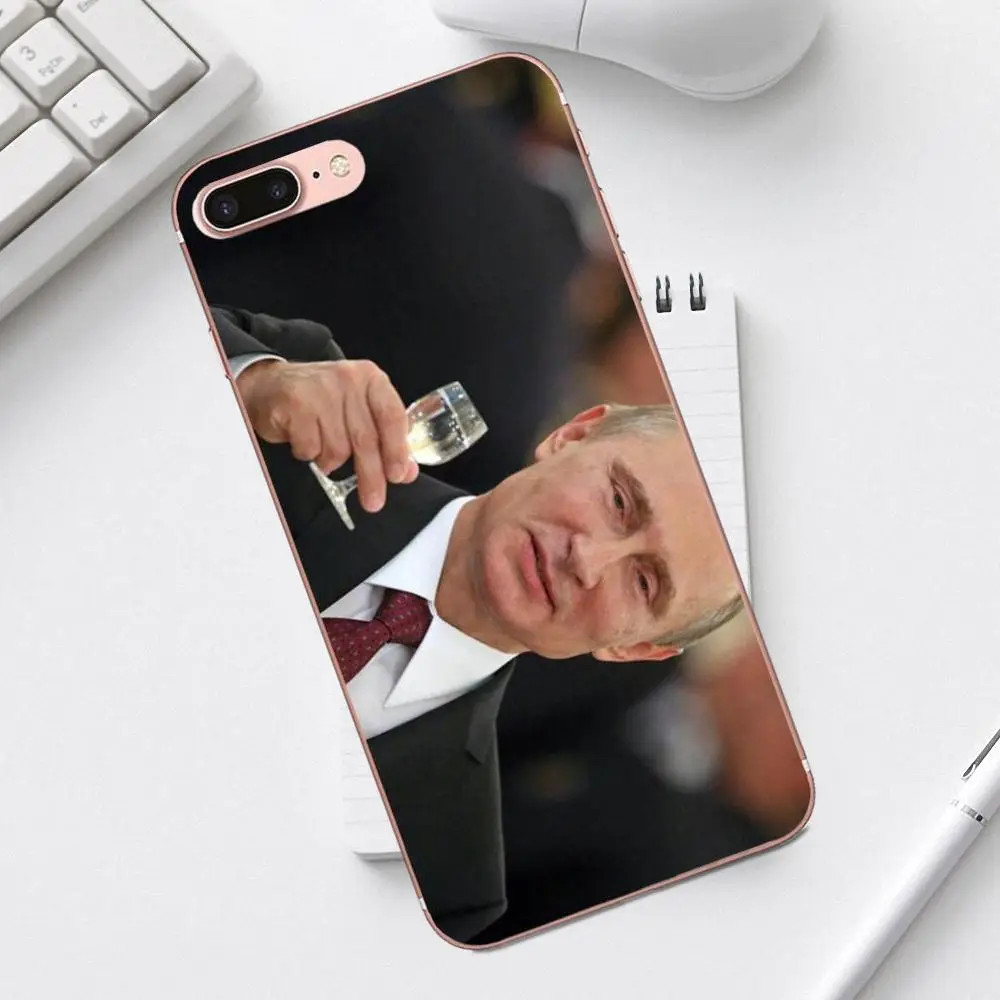 Российские Путин новейший супер милый телефонные чехлы для iPhone 4 4S 5 5C SE 6 6S 7 8 Plus X XS Max XR Galaxy A3 A5 J1 J3 J5 J7 - Цвет: as picture