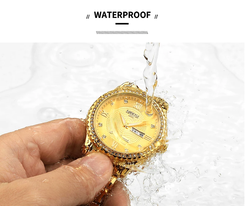 Mens Watches Top Brand Luxury Automatic Mens Watches Quartz Mens Watches Gold NIBOSI Men's Watches Gold Luxury Clocks And Watche (7)