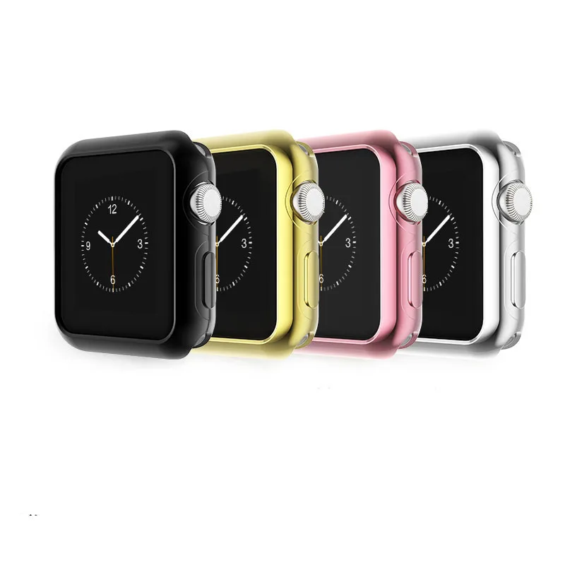 

for iwatch Apple Watch Series 3/2/1 Silicone TPU Soft Case Frame 38mm 42mm Screen Cover Protection