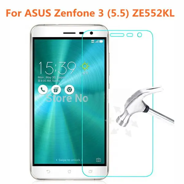 10pcs/lot Tempered Glass High Quality Protective Film Explosion-proof LCD Screen Protector For ASUS Zenfone 3 ZE552KL 5.5 inch | Мобильные
