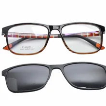 EV очки рамки солнцезащитные очки для женщин клип магнитная поляризованные близорукость поляризованные очки для вождения клип на двойного назначения EV1410