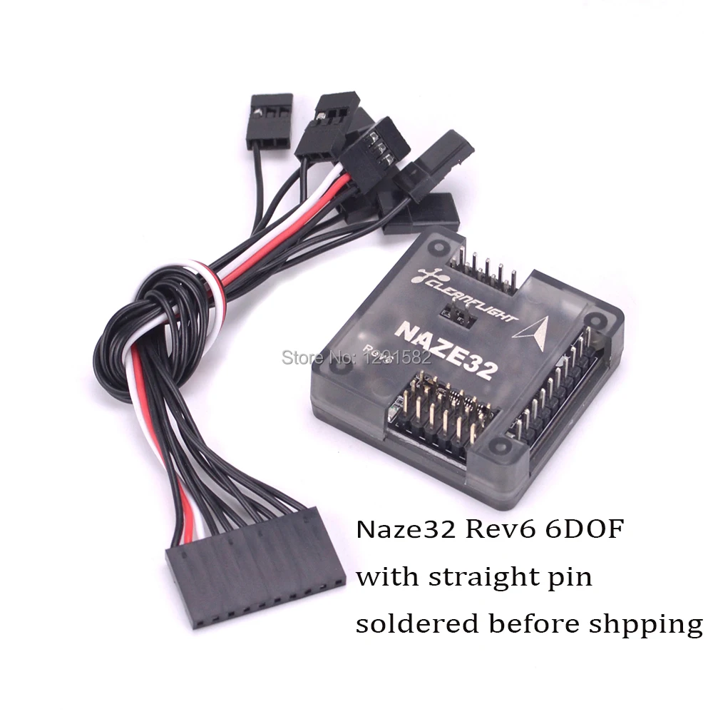 Naze32 Rev6 6DOF with straight pin soldered (8)