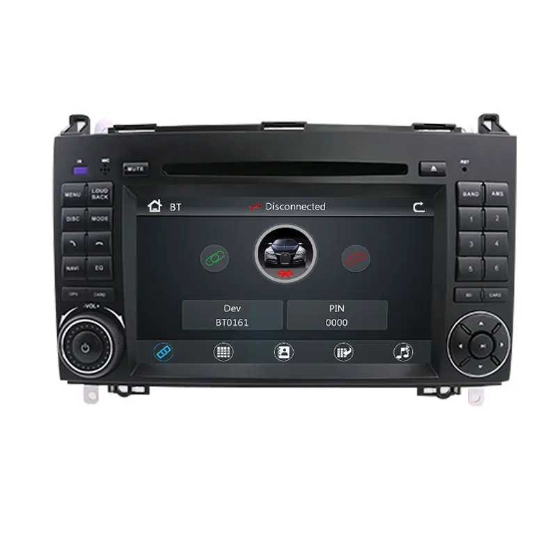 Авторадио 2 Din Автомобильный мультимедийный DVD плеер для Mercedes Sprinter Benz B200 Viano Vito W639