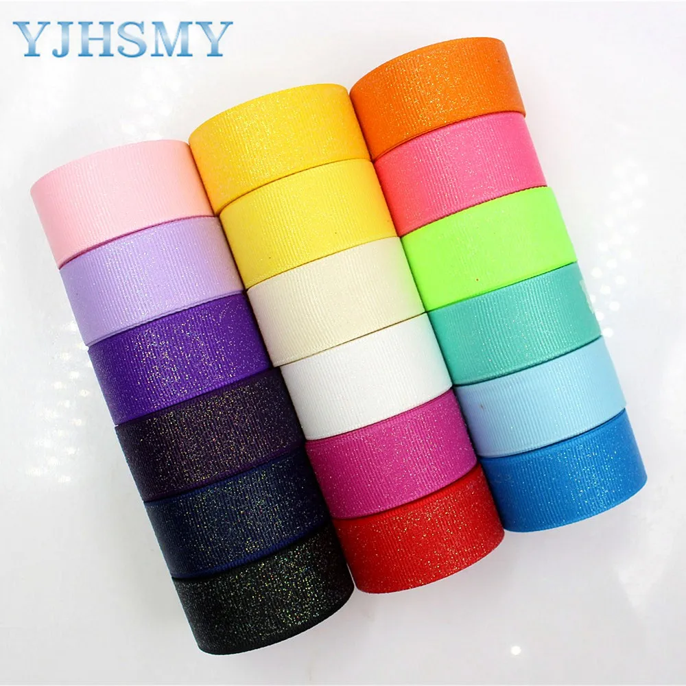 YJHSMY D-17808-694 22 мм 10 ярдов флэш-ленты термопечать grosgrain Свадебные аксессуары DIY