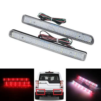 

ANGRONG 2x LED Rear Bumper Reflector Brake Stop Signal Light For Rover Discovery 3 LR3 4 LR4