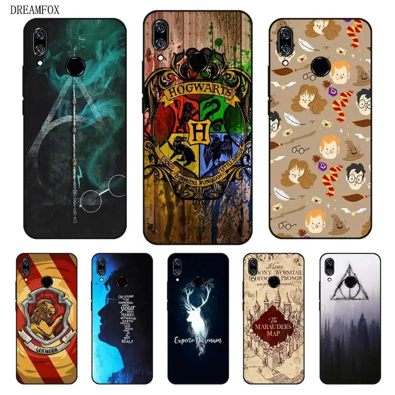 

N335 Harry Potter Magic Black Silicone Case Cover For Huawei Nova 2 2i 2S 3 3e 3i 4 4e Enjoy 8 Plus