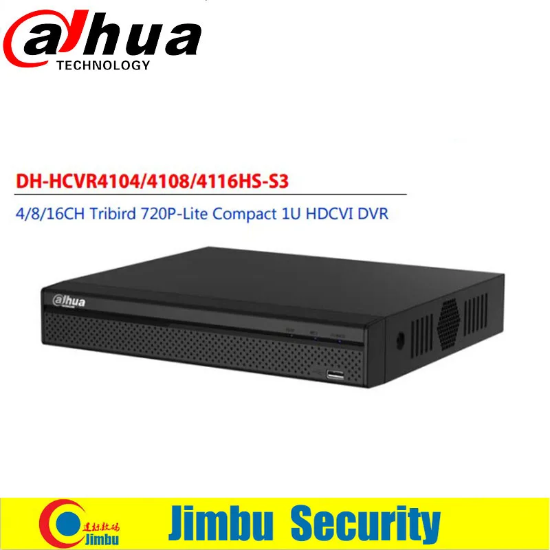 Dahua vedio recorder Tribrid 720/1080P 1U DVR Supports HDCVI, Analog IP Video Dahua HCVR4104/4108/4116HS-S3