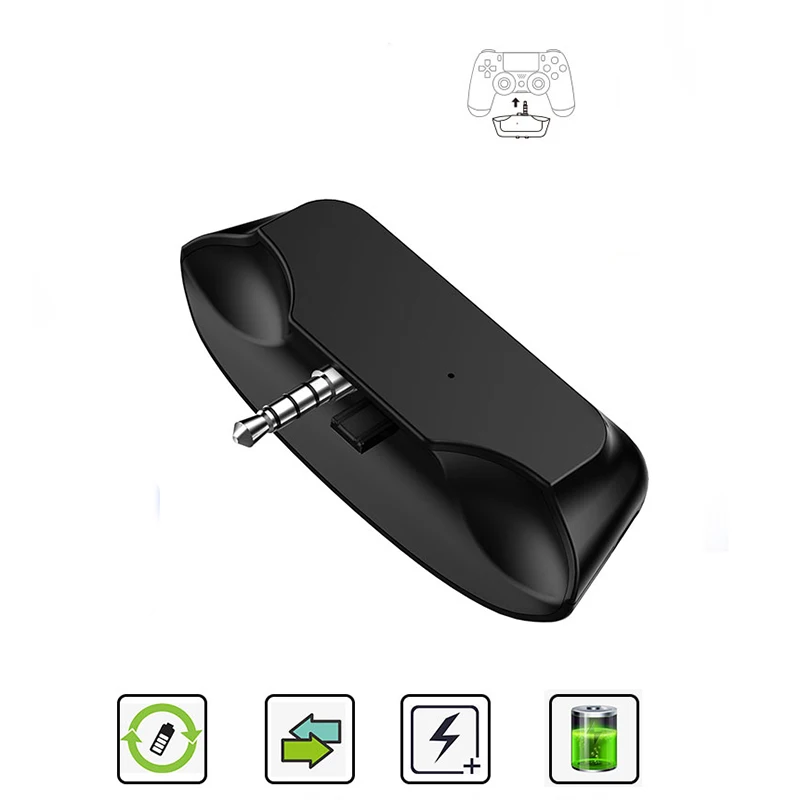 Powstro 3,5 Jack Bluetooth аудио адаптер для PS4 игры Ручка конвертер беспроводной аудио адаптер, разъём для Bluetooth 5,0 гарнитуры