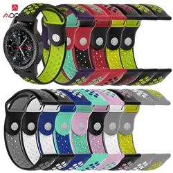 Силиконовый ремешок для samsung Шестерни S2 S3 Huami Amazfit Спортивная Резина заменить часы браслет ремень Quick Release 20 мм 22 мм