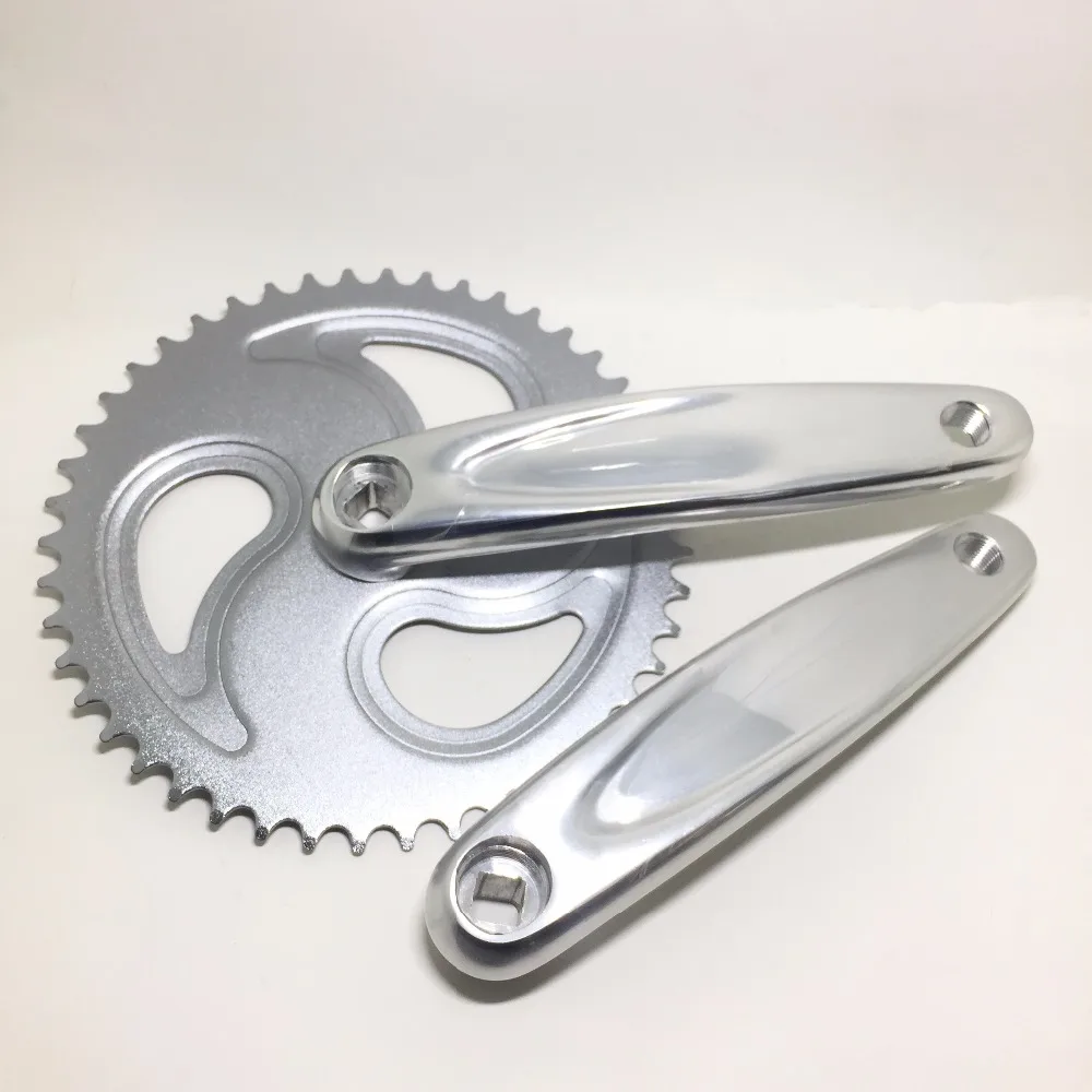 

Q685 Free shipping dead speed single speed car variable speed car modified 44T / 46T tooth plate Bicycle Crank & Chainwheel