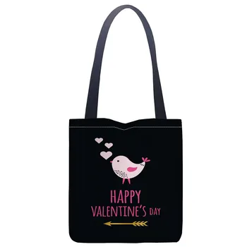 

New bird art printed canvas tote bag convenient shopping bag woman bag student bag Custom your image