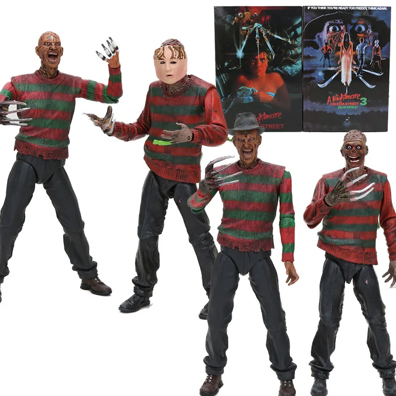 

NECA Horror Film A Nightmare on Elm 3 Street Freddy Krueger 30th Freddy's Nightmares PVC Action Figure Model Toys Doll