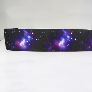 

50yards 7/8" 1" 1.5" 2" 3" 22mm 25mm 38mm 50mm 75mm Starry sky printed grosgrain ribbon for headband hair bow hair tie