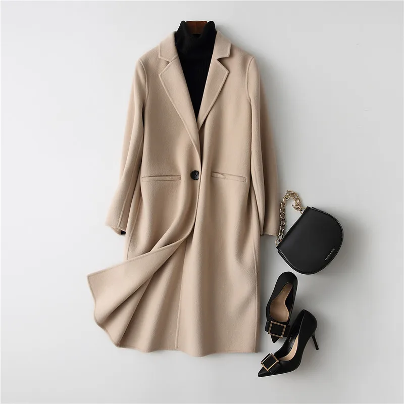 38052 2018 Maylooks Fourrure bleu Beige Manteau camel Mode Nouvelle De dAqxYqRa