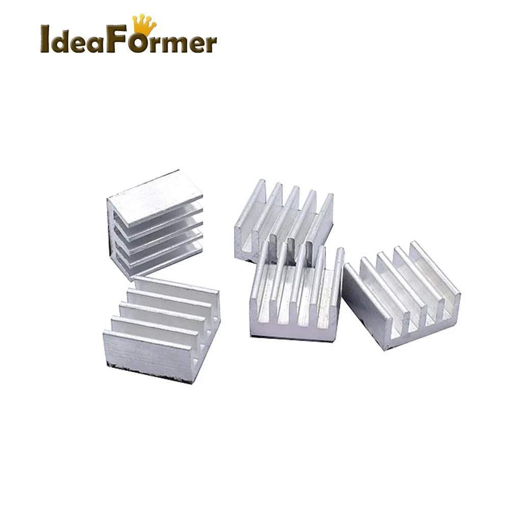 

5/10pcs Stepper Driver A4988 Heatsink Aluminum Silver Heat Sink For 3D Printer Multiple options