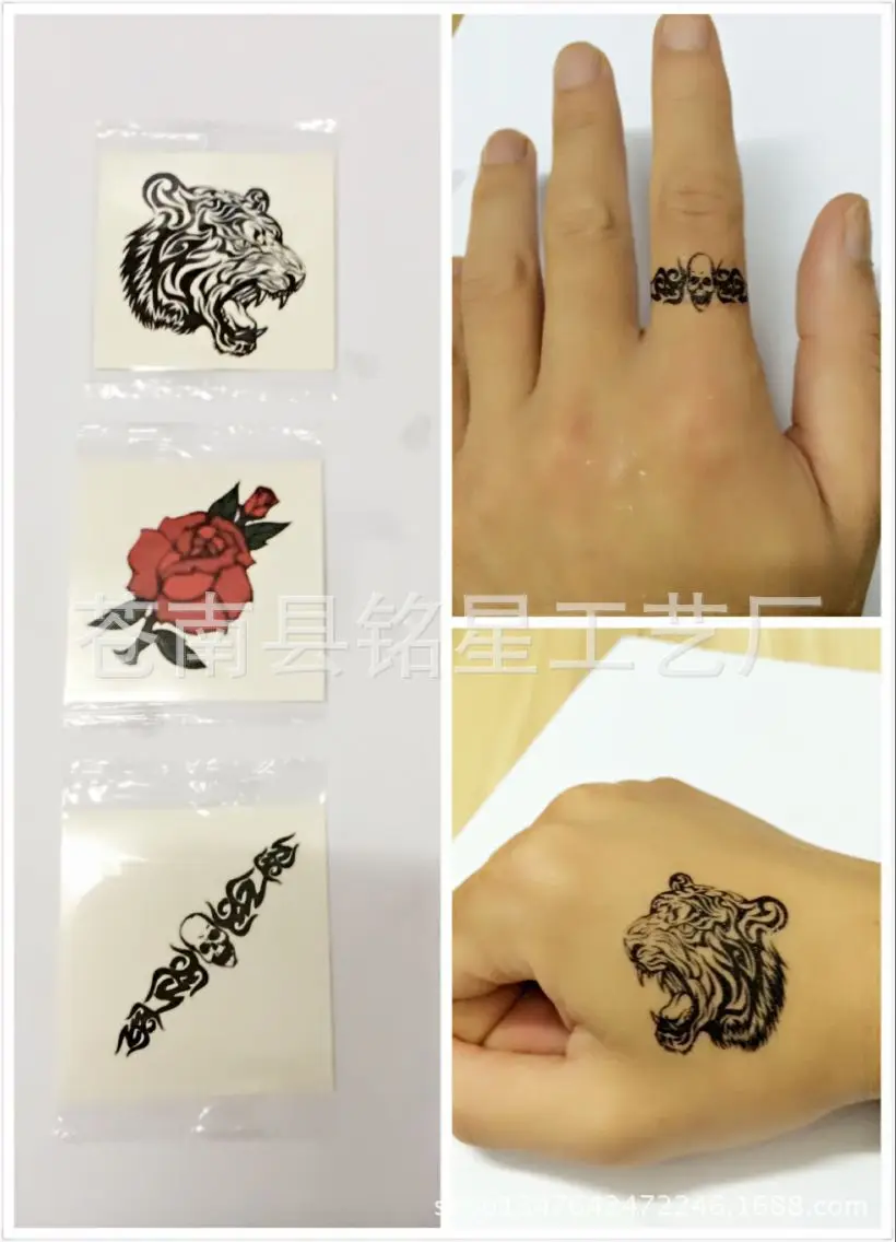 10 sheets Wholesale custom waterproof disposable tattoo stickers tattoo