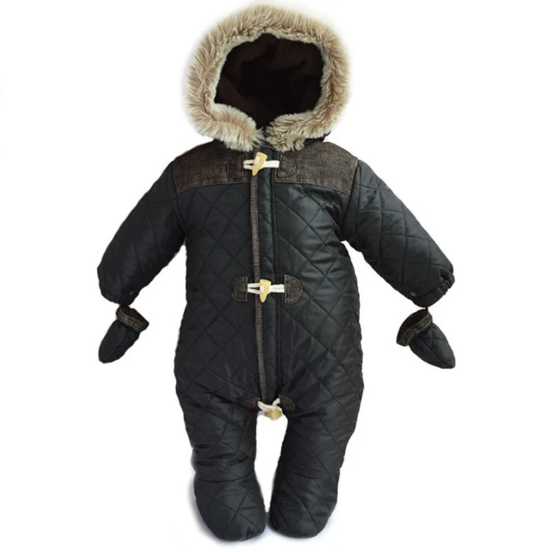 Newborn Winter Romper Baby Clothing Boys Winter Warm Snowsuit Hoodies ...