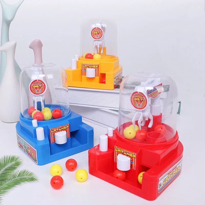 

Children's Simulation Small Catching Candy Clips Machine Interactive Manual Mini Educational Toys Boys Girls Desktop Toys
