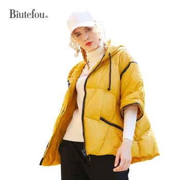 

2020 Winter Women Removable Sleeve Hooded Down Jackets