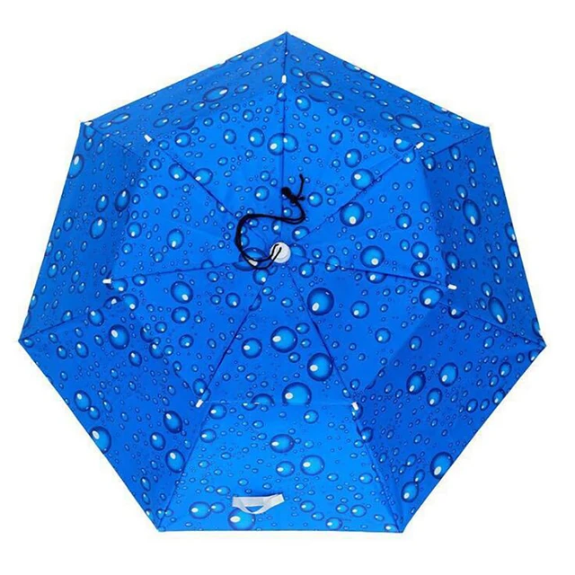 69/77/95cm Outdoor Portable Rain Umbrella Hat Foldable Fishing