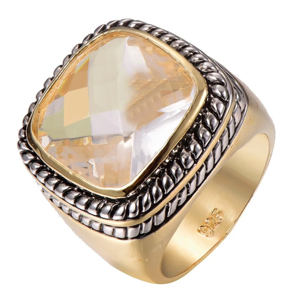 

Factory price Huge Morganite Gold Filled Beautiful Ring Free Shipping Size 6 7 8 9 10 F1316