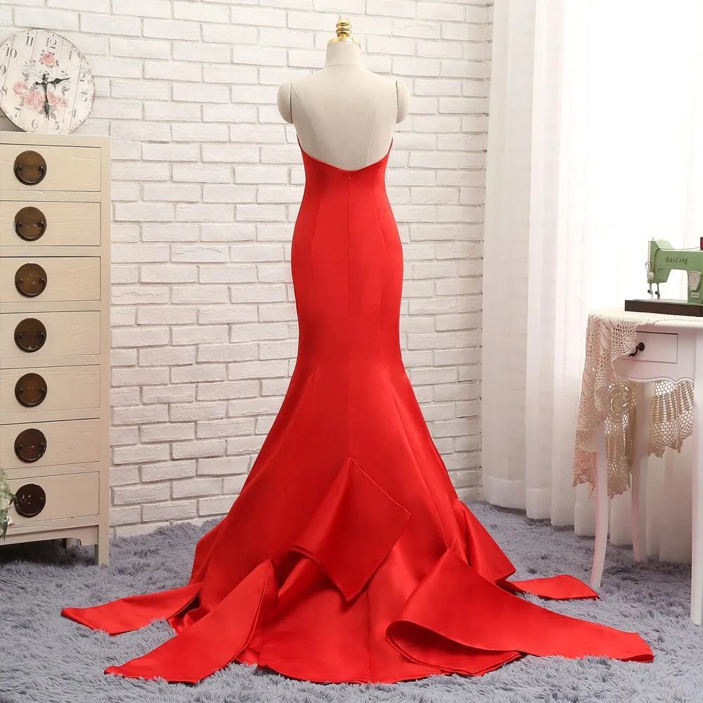 Новинка 2019 года, вечерние платья знаменитостей с v-образным вырезом, атласные красные вечерние платья с открытой спиной, знаменитые платья