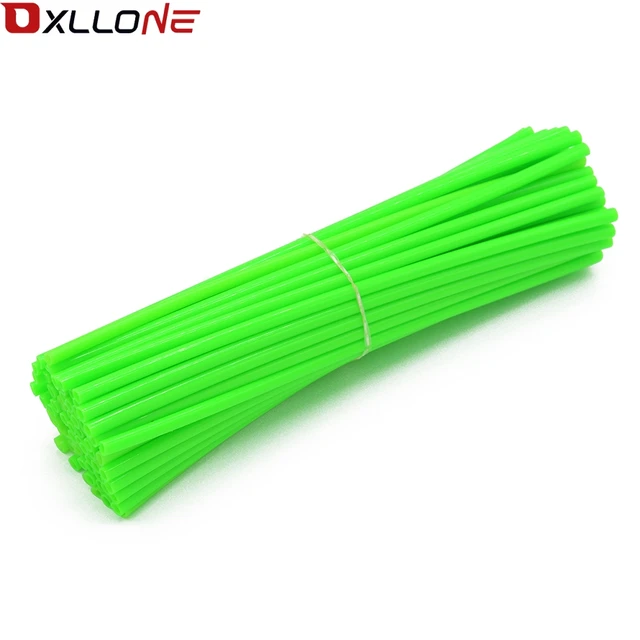 72 piece Motorcycle Wheel Rim Spoke Skins Covers Wrap Tubes White Red Dark blue Sky Blue Yellow Purple Pink Green Orange Grass green