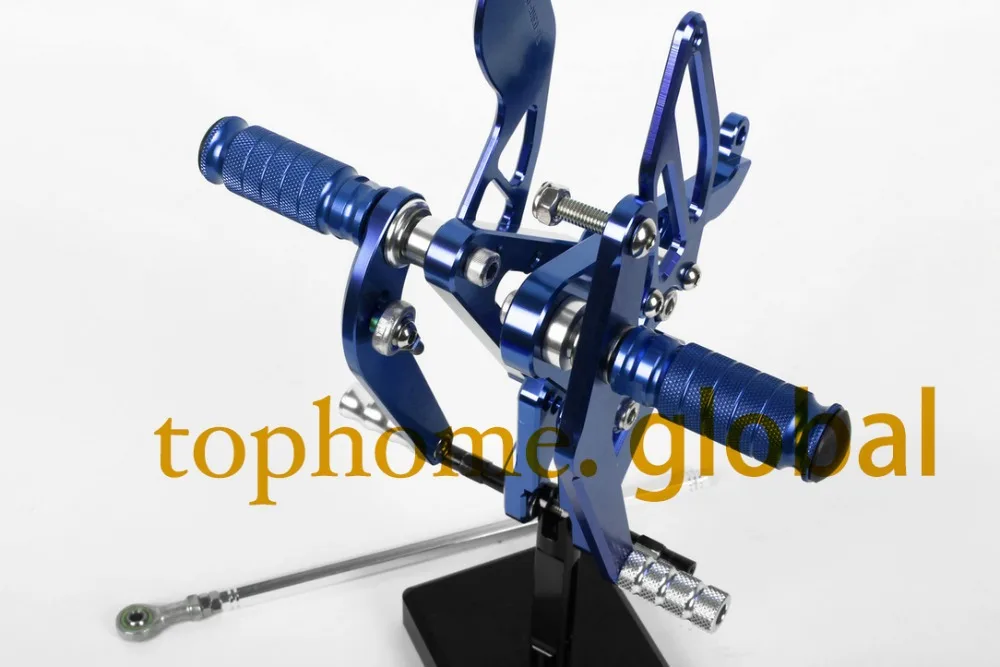 Для Yamaha YZF R6 2003 2004 2005 мотоцикла Синий ЧПУ Rearsets подножки задний набор подножек