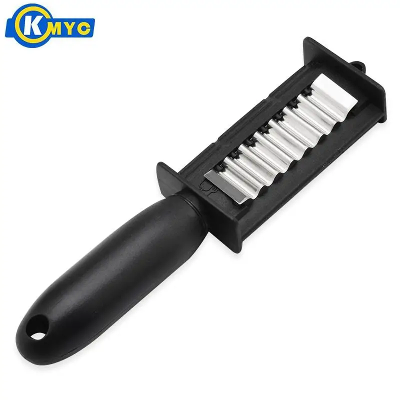 KMYC Stainless Steel Vegetable Peeler For Left Hand Use Wavy Potato