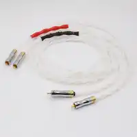 Hifi audio 100% Reinheit Silber Interconnect Kabel Reinem Silber RCA Kabel Audiophile Audio Kabel