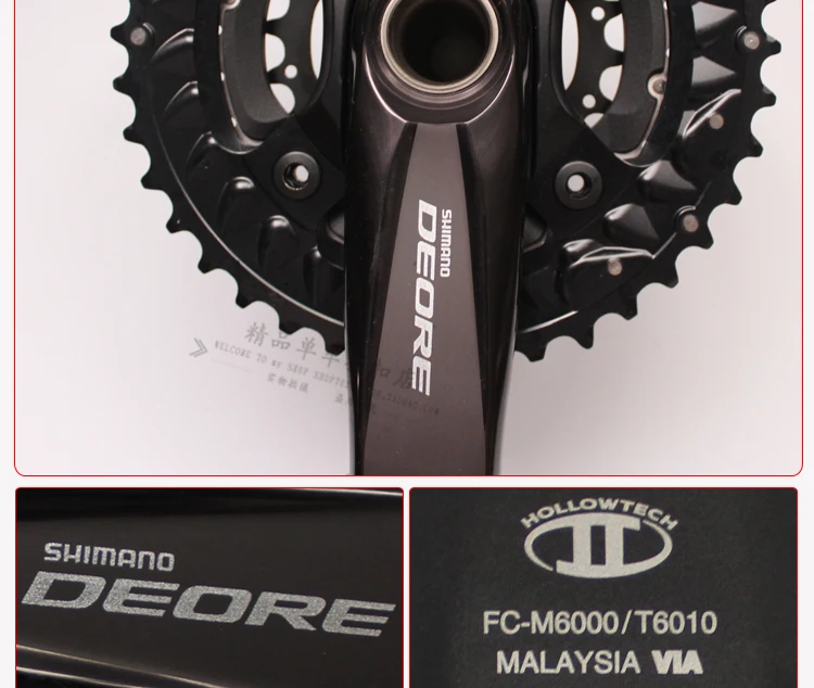 Новая Shimano Deore M6000 20s 3x10 MTB диаметра окружности болтов и Нижний Кронштейн черный, 40 Вт, 30 Вт 22 T, 170 мм, а не M610