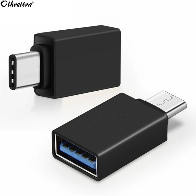 Olhveitra Type-c USB 3 0 Type A Женский OTG адаптер конвертер для Xiaomi Samsung Huawei MacBook Chromebook Google