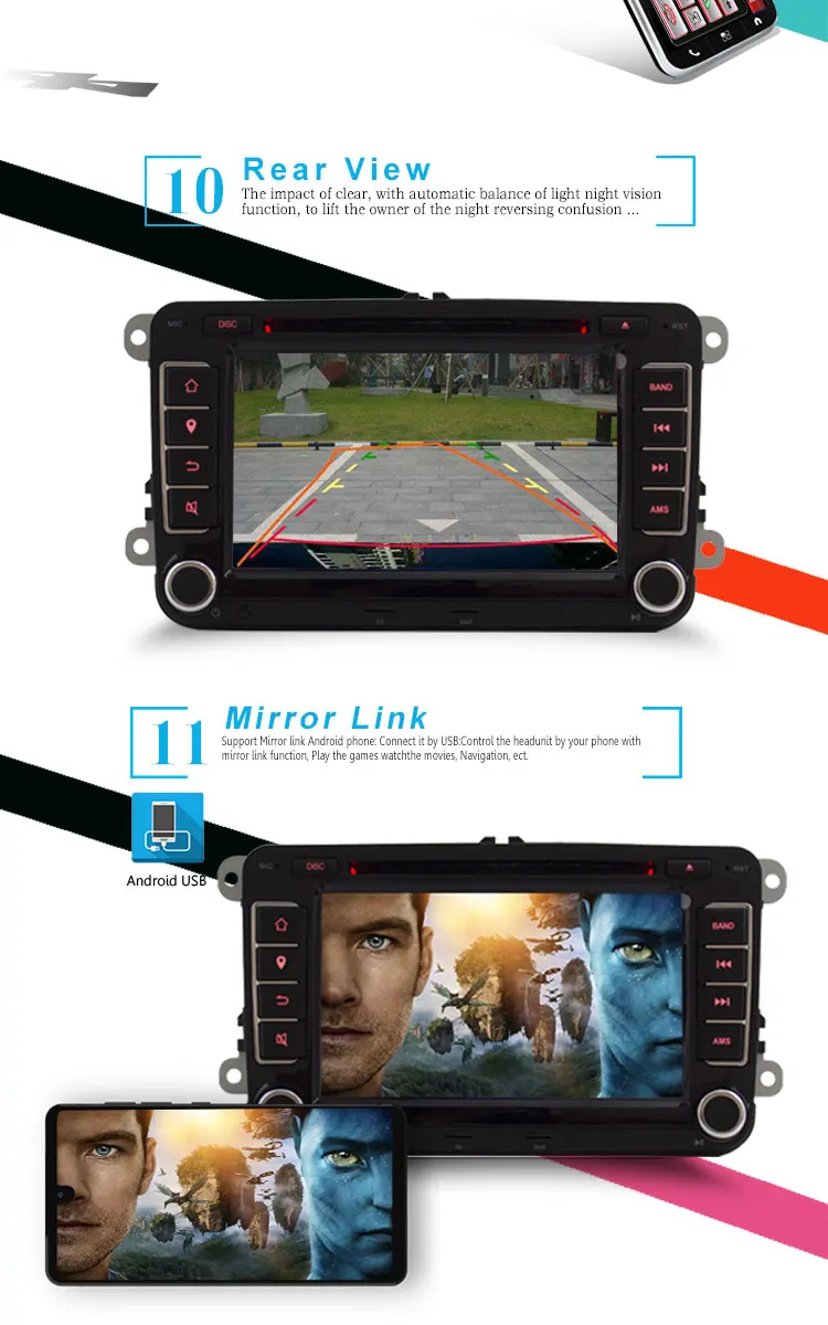 Cheap LJDA 2 Din 7 Inch Car DVD Player for VW Golf/6 Golf 5 Passat b7/cc/b6/SEAT leon/Tiguan/Skoda Octavia Multimedia GPS Radio Canbus 4 Cheap LJDA 2 Din 7 Inch Car DVD Player for VW Golf/6 Golf 5 Passat b7/cc/b6/SEAT leon/Tiguan/Skoda Octavia Multimedia GPS Radio Canbus 4