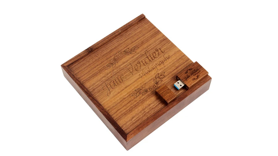 JASTER USB 3,0 деревянный фотоальбом+ коробка usb флеш-накопитель Флешка 8 Гб 16 Гб фотография свадебный подарок логотип клиента 170*170*35 мм